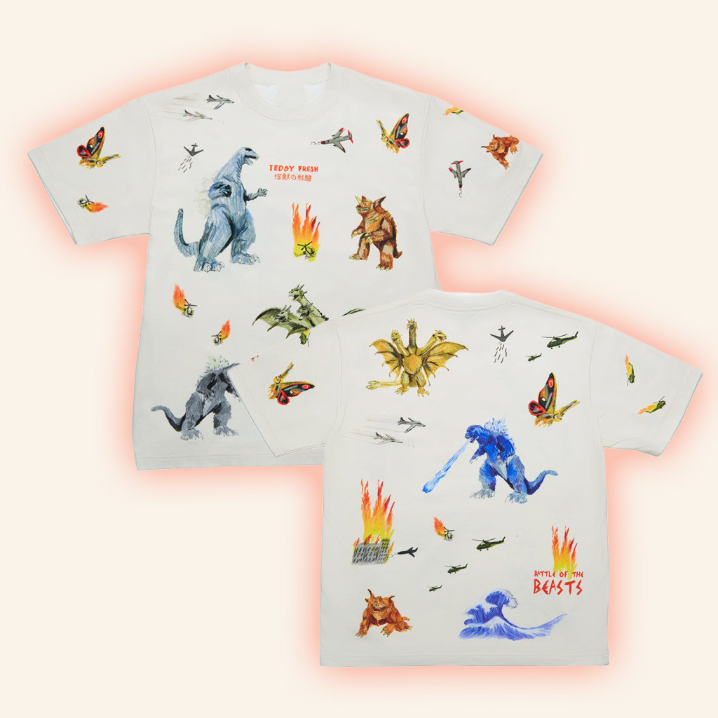 Teddy Fresh Merch Godzilla Battle Of The Beasts T-Shirt Gifts For My Sister-1
