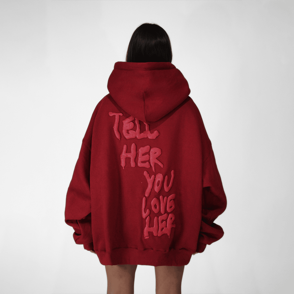 Tell Her You Love Her Hoodie Cute Gift Idea for Girlfriend Thoughtful Hoodie Gifts For BFF-1