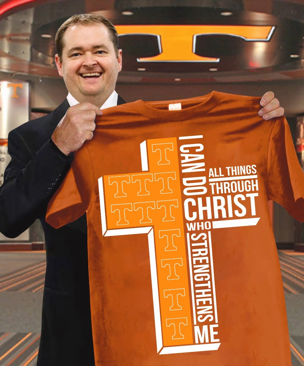 Tennessee Faith T-Shirt I Can Do All Things Through Christ Who Strengthens Me Fan Gifts-1