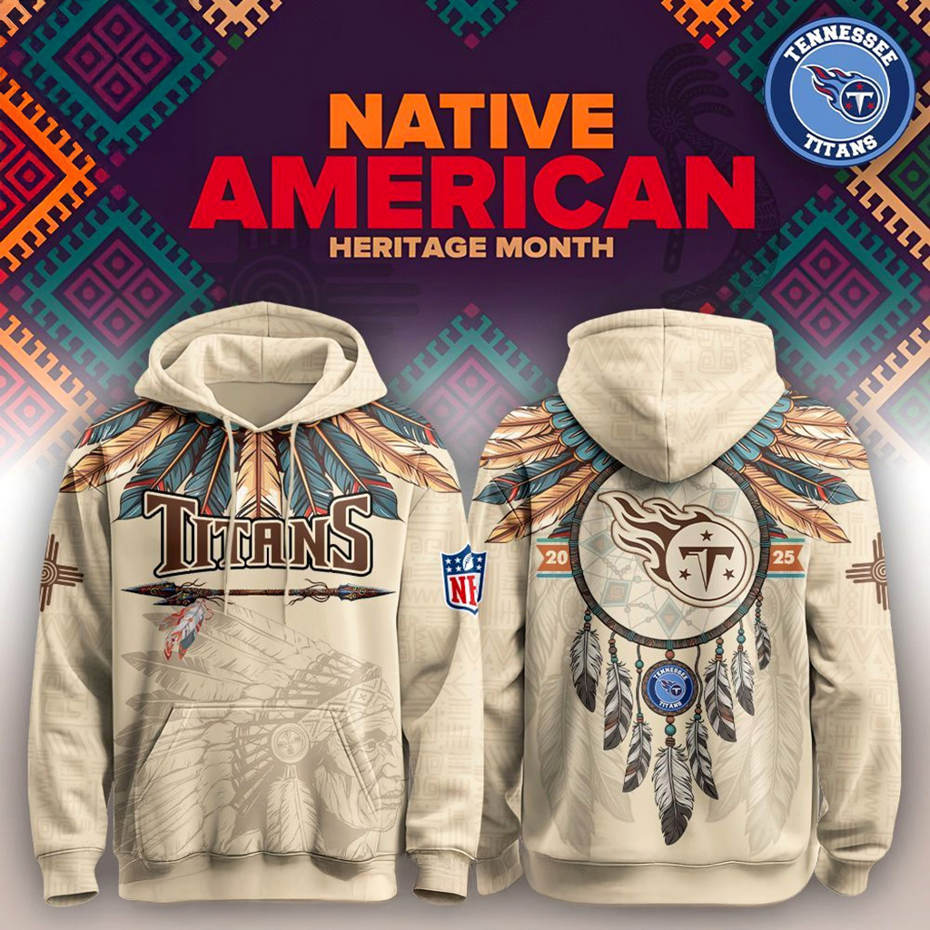 Tennessee Titans Native American Heritage Month Hoodie Tennessee Titans Merch Gift For Him-1