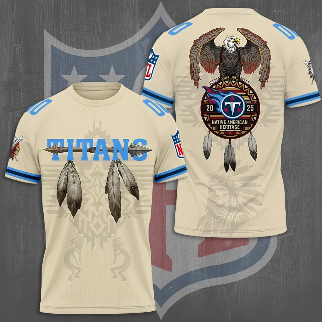 Tennessee Titans X Native American Heritage Shirt Titans Merch Gift For Football Fans-1