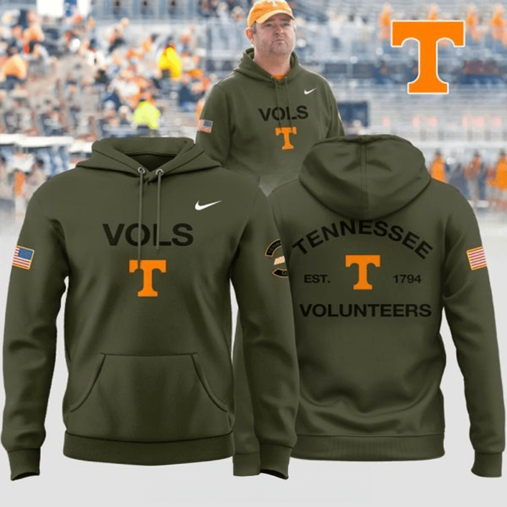 Tennessee Volunteers Hoodie Vols EST 1794 Hooded Sweatshirt Football Christmas Presents-1