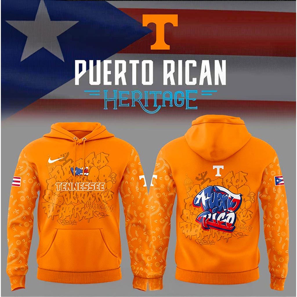 Tennessee Volunteers Puerto Rican Heritage Hoodie Tennessee Volunteers Merch Fan Gifts-1