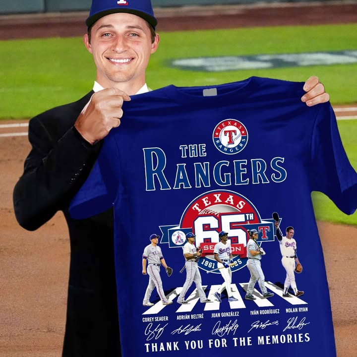 Texas Rangers 65Th Anniversary T-Shirt Thank You For The Memories Best Gifts For Fans-1