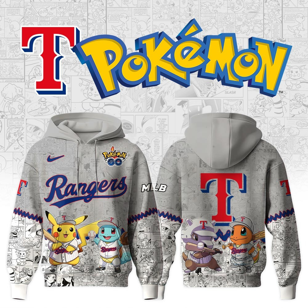 Texas Rangers X Pokemon Go Hoodie MLB Merch Gifts For Baseball Lovers Fans For Him Her-1 Texas Rangers X Pokemon Go Hoodie MLB Merch Gifts For Baseball Lovers Fans For Him Her-1
