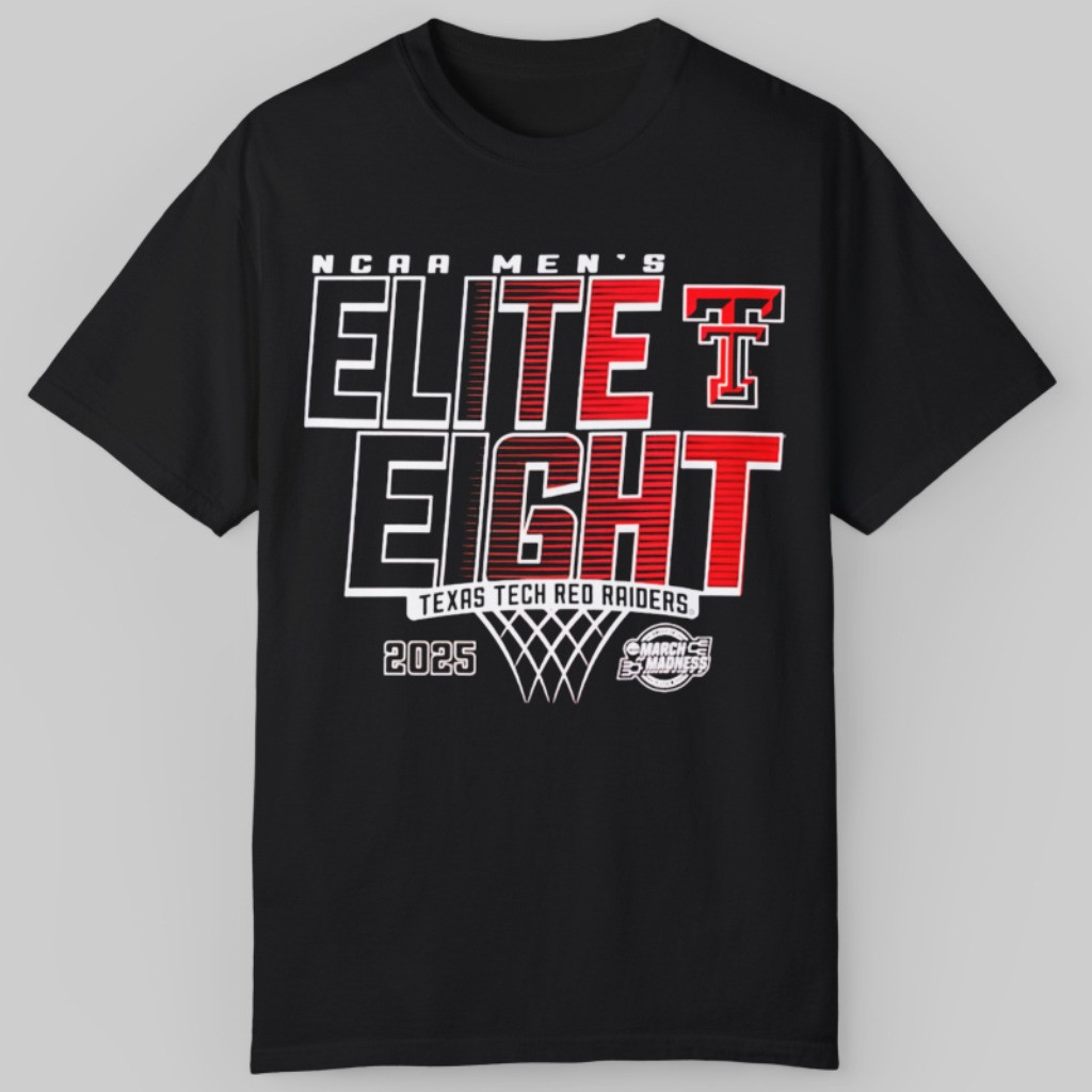 Texas Tech Elite 8 Eight Shirt 2025 NCAA March Madness Texas Tech Red Raiders Fan Merch-1