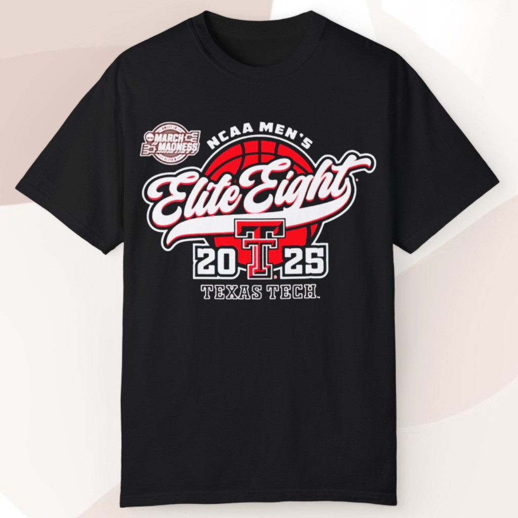 Texas Tech Elite 8 Shirt Elite Eight 2025 NCAA Basketball March Madness Red Raiders Merch-1