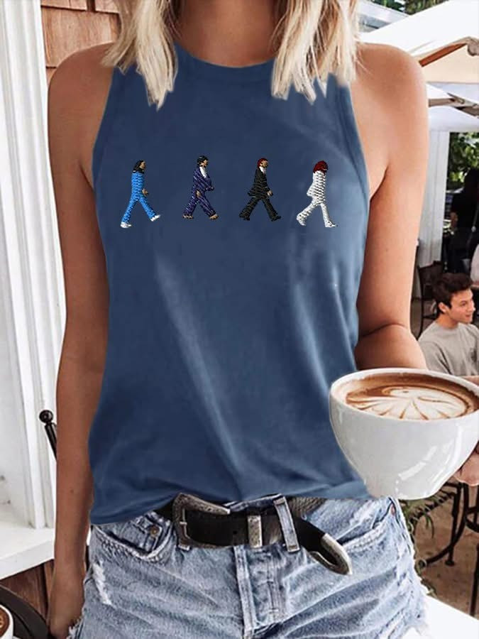 The Beatles On Abbey Road Women's Tank Top Gifts For The Beatles Lovers Fans For Her-1