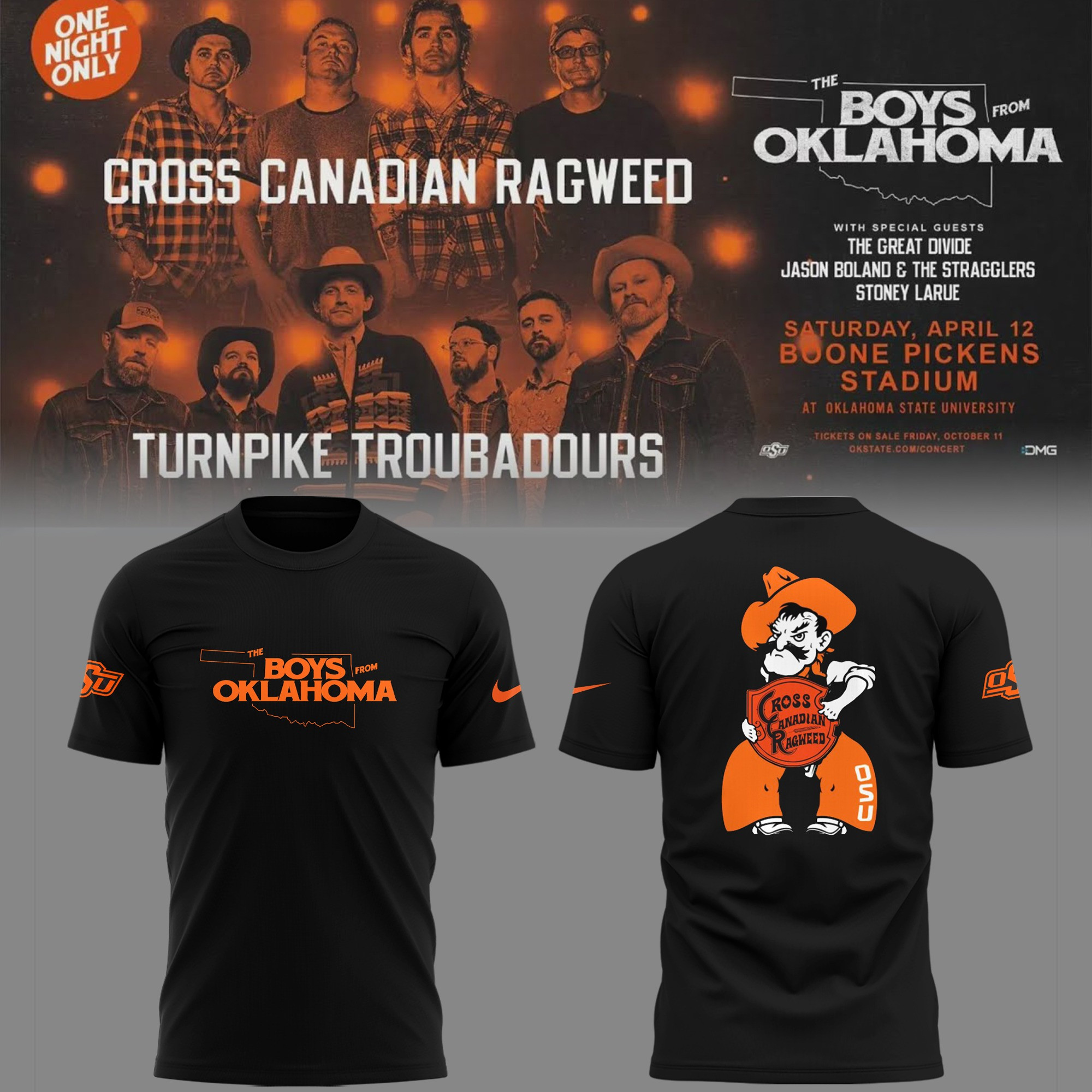 The Boys From Oklahoma 2025 T-Shirt OSU Oklahoma State Cowboys Fan Merch Gifts For Fans-1