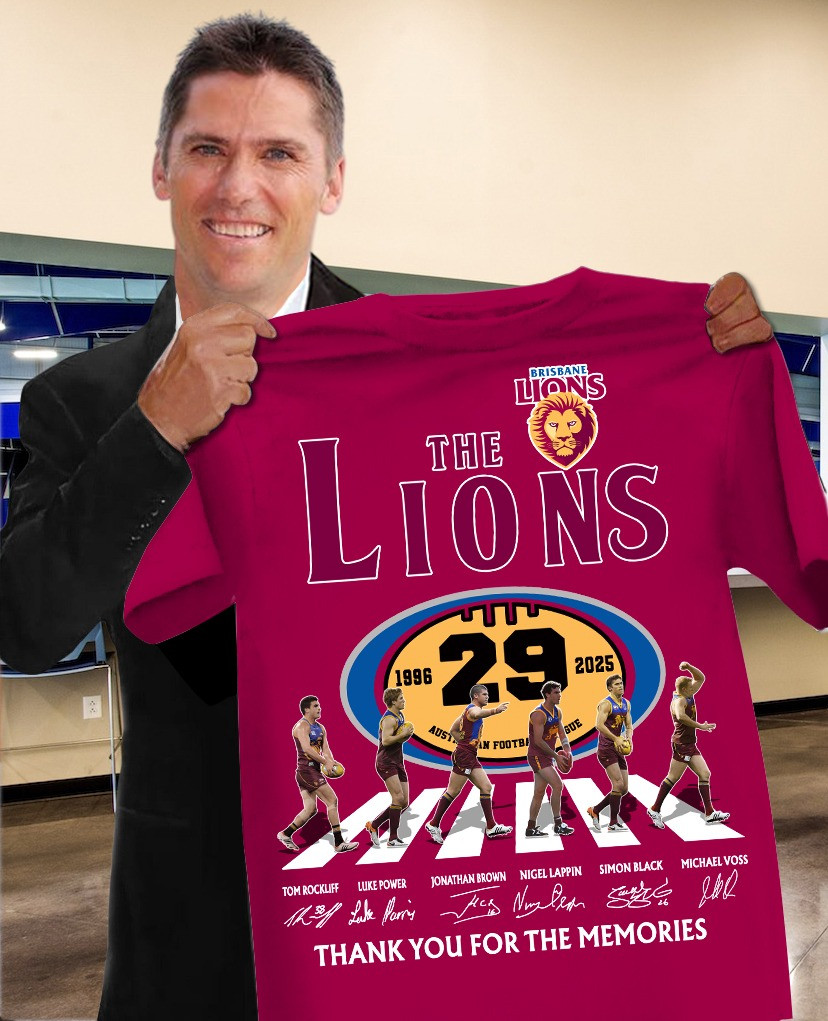 The Brisbane Lions 29th Anniversary 1996-2025 T-Shirt Thank You For The Memories Fan Gifts-1
