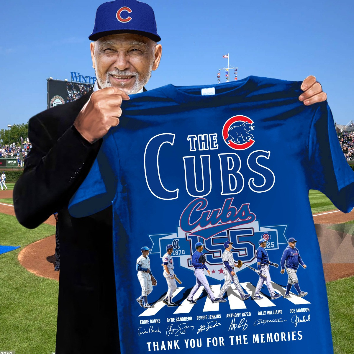 The Chicago Cubs 155Th Anniversary 1870 2025 T-Shirt Thank You For The Memories Fan Gifts-1