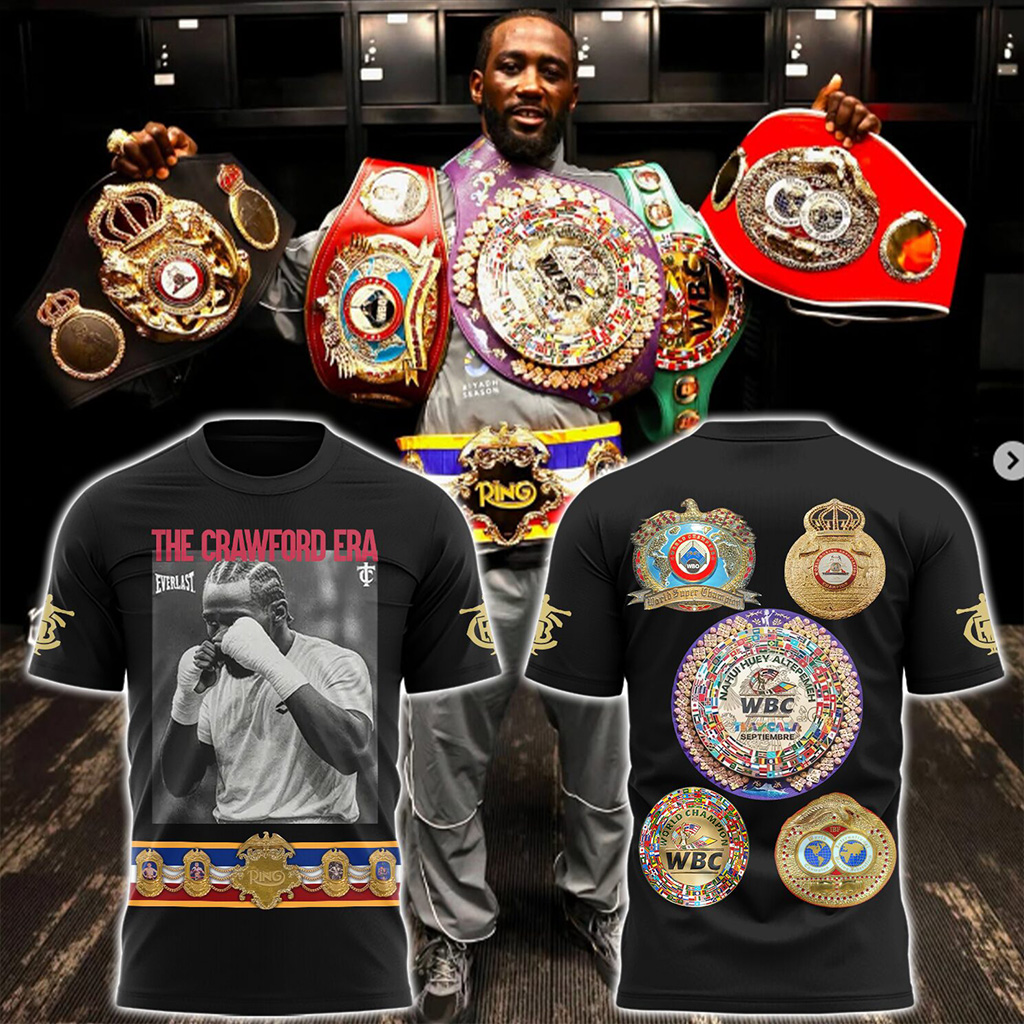 The Crawford Era Champion All the Belts T-Shirt Terence Crawford Merch Gift For Fans-1