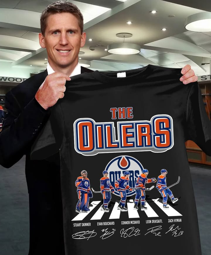 The Edmonton Oilers Legends Players T-Shirt Signature Fab Merch Gifts for Hockey Lovers-1