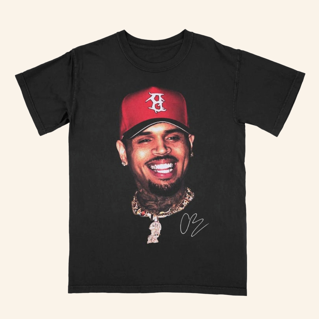 The Face Of Breezy Chris Brown Shirt 2025 Fan Merch Gifts For Dudes-1
