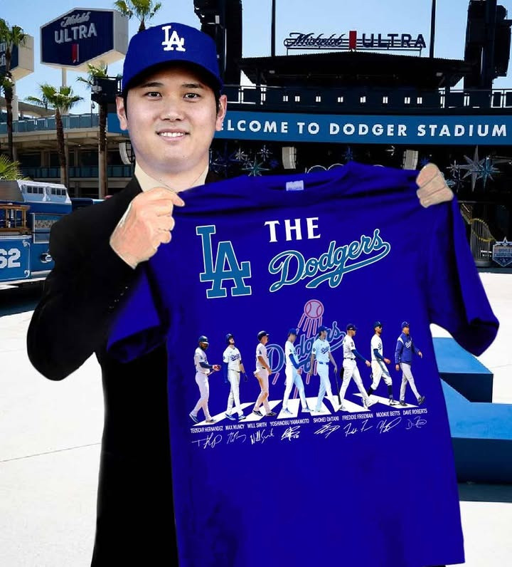 The LA Dodgers Baseball T-Shirt Game Day Apparel Los Angeles Lovers Baseball Fan Gifts-1