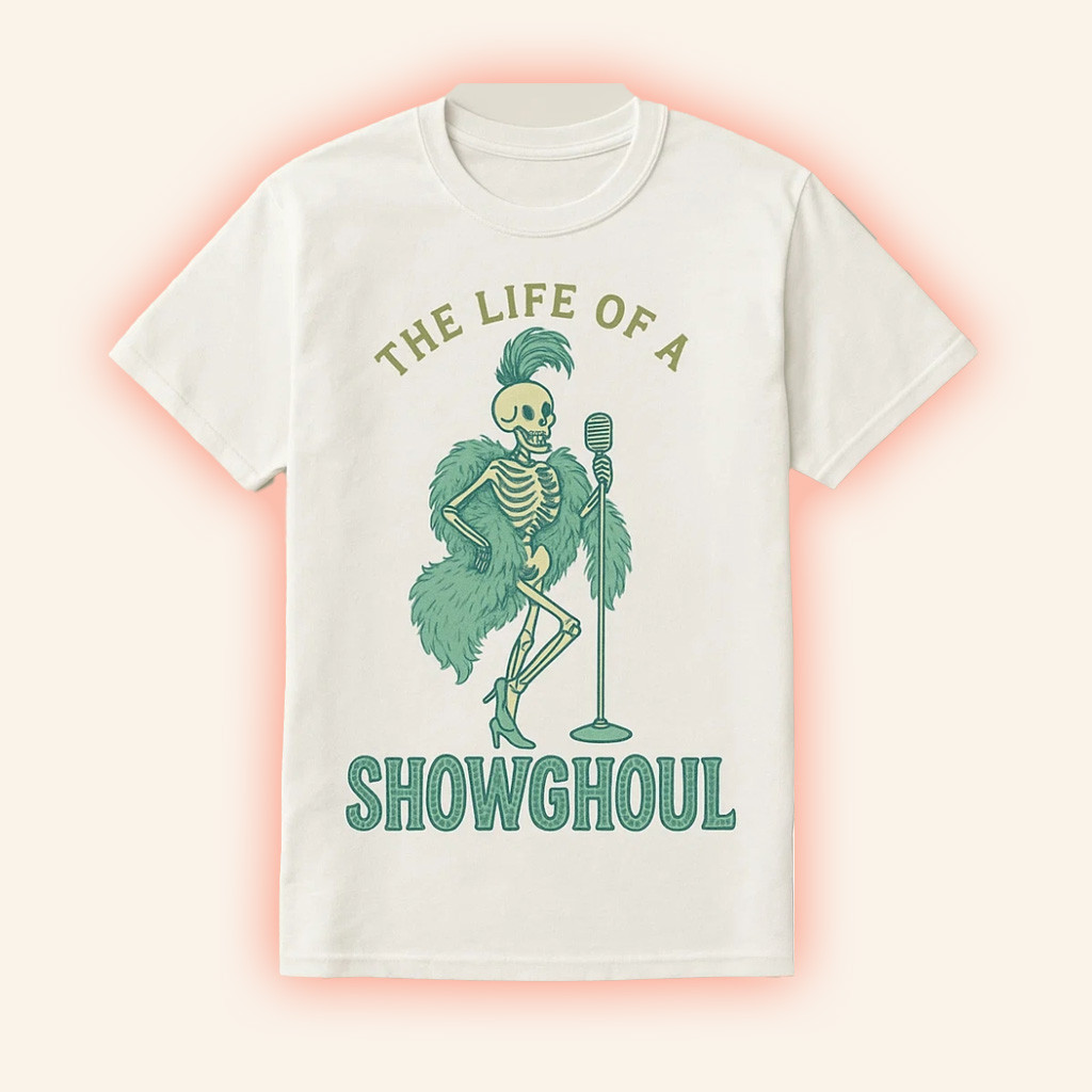 The Life Of A Showghoul Funny Halloween Skeleton In My Showgirl Era Shirt Gifts For Halloween-1