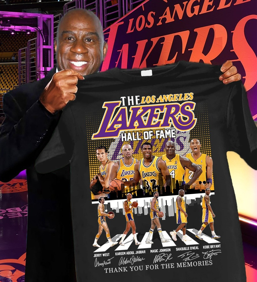 The Los Angeles Lakers Hall Of Fame T-Shirt Thank You For The Memories Fan Merch Gifts-1