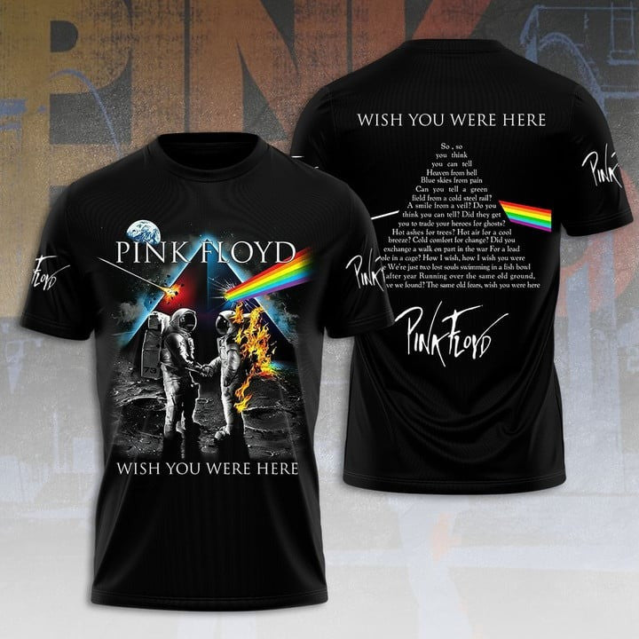 The Pink Floyd Wish You Were Here T-Shirt Pink Floyd Merch Top Father's Day Gifts Gifts For BFF-1