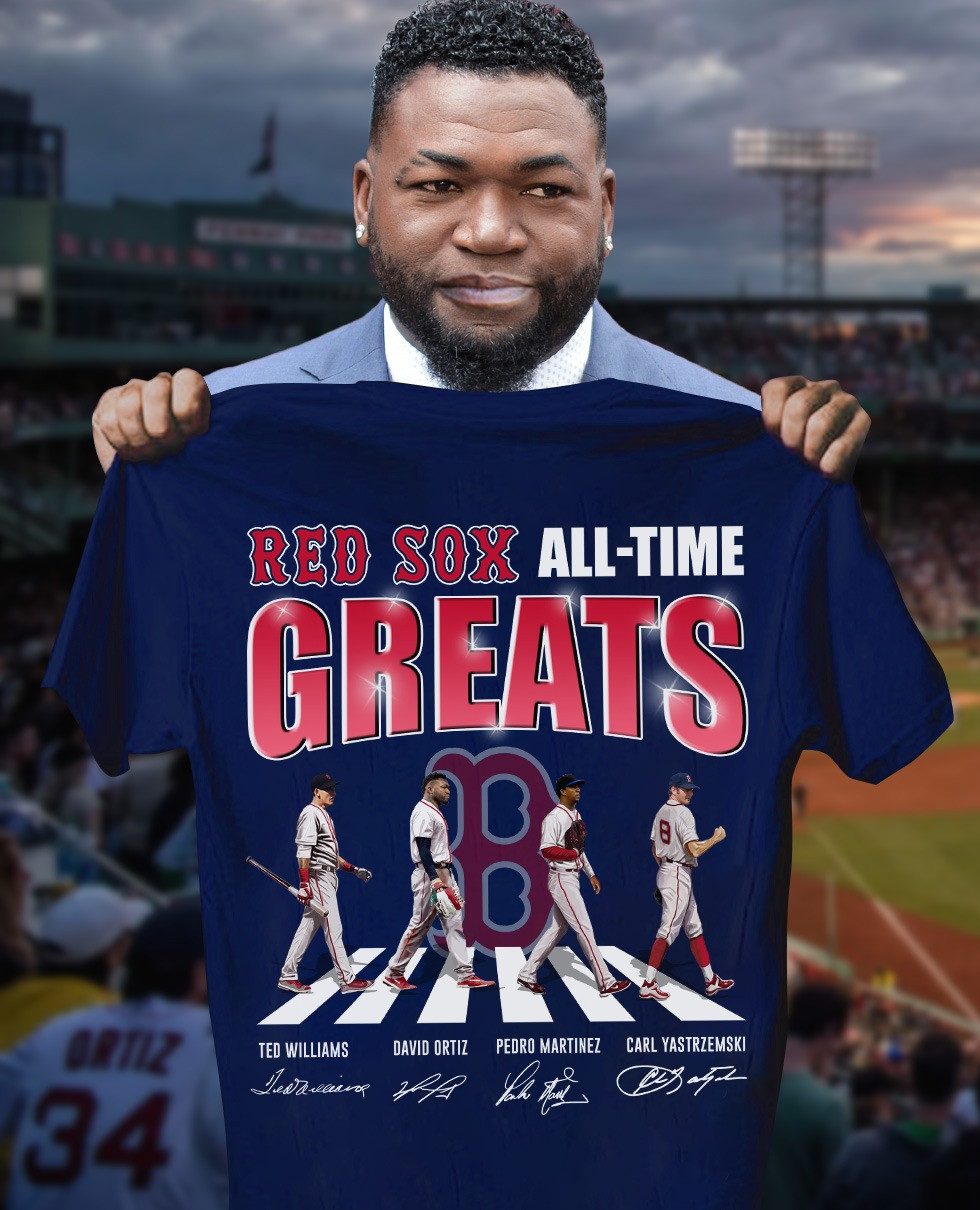 The Red Sox Greats Players Legends T-Shirt Signature Boston Red Sox Fan Gift Ideas-1