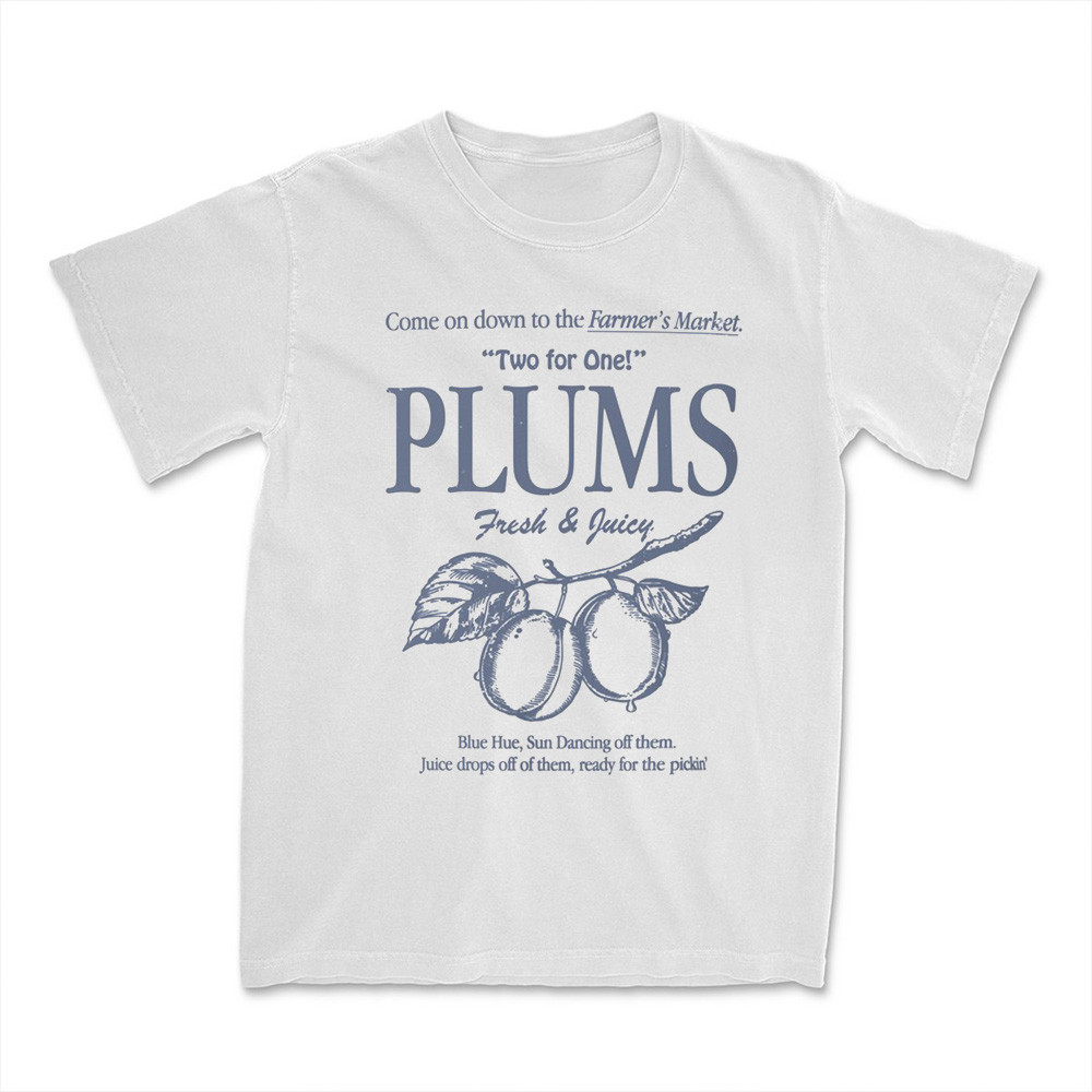 The Righteous Gemstones Merch T-Shirt Plums Come One Down To The Farmers Market-1
