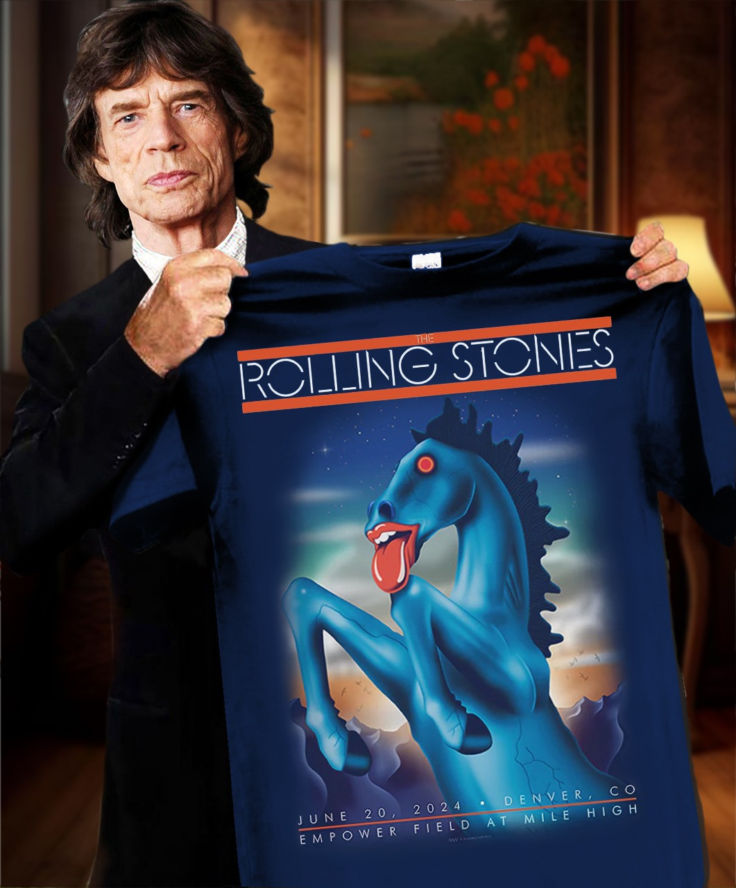 The Rolling Stones Horse June 20 2025 Empower Field At Mile High Shirt Tour Merch Fan Gifts-1