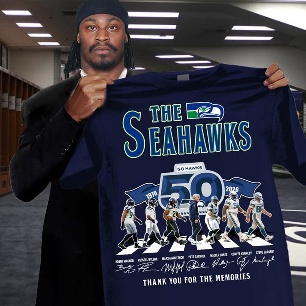 The Seattle Seahawks 50Th Anniversary 1976-2026 Shirt Thank You For The Memories Fan Gifts-1 The Seattle Seahawks 50Th Anniversary 1976-2026 Shirt Thank You For The Memories Fan Gifts-1
