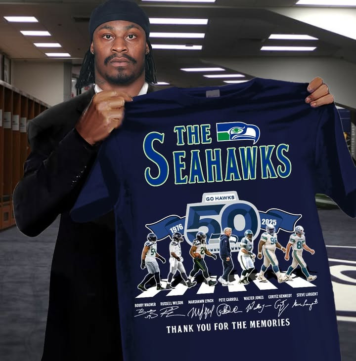 The Seattle Seahawks 50Th Anniversary 1976-2026 Shirt Thank You For The Memories Fan Merch-1