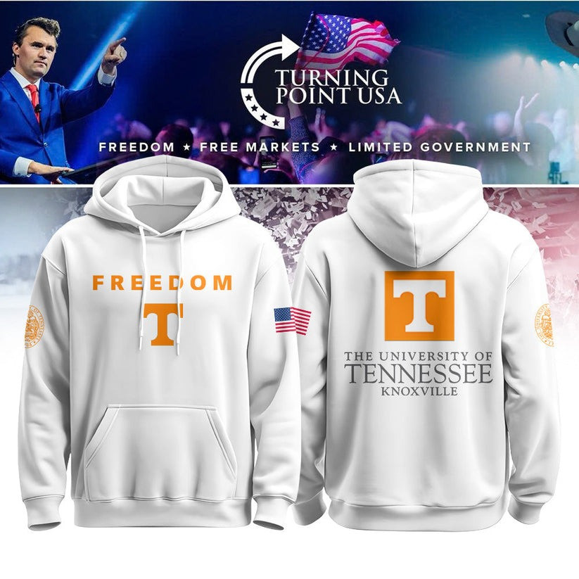 The University Of Tennessee Knoxville Freedom Hoodie Turning Point USA Merch Fans Gifts-1 The University Of Tennessee Knoxville Freedom Hoodie Turning Point USA Merch Fans Gifts-1