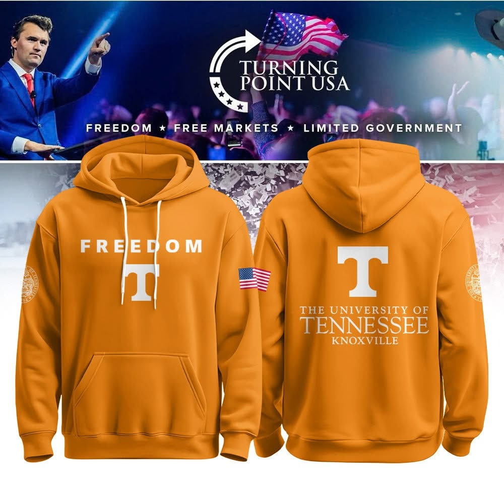 The University Of Tennessee Knoxville Freedom Hoodie Turning Point USA Merch Gifts For Fans-1