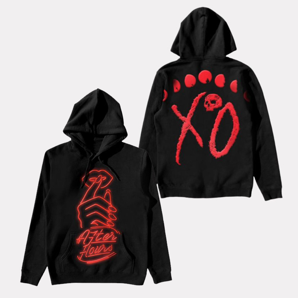 The Weeknd After Hours Til Dawn Tour Merch Hoodie After Hours Signage Pullover Hoodie-1