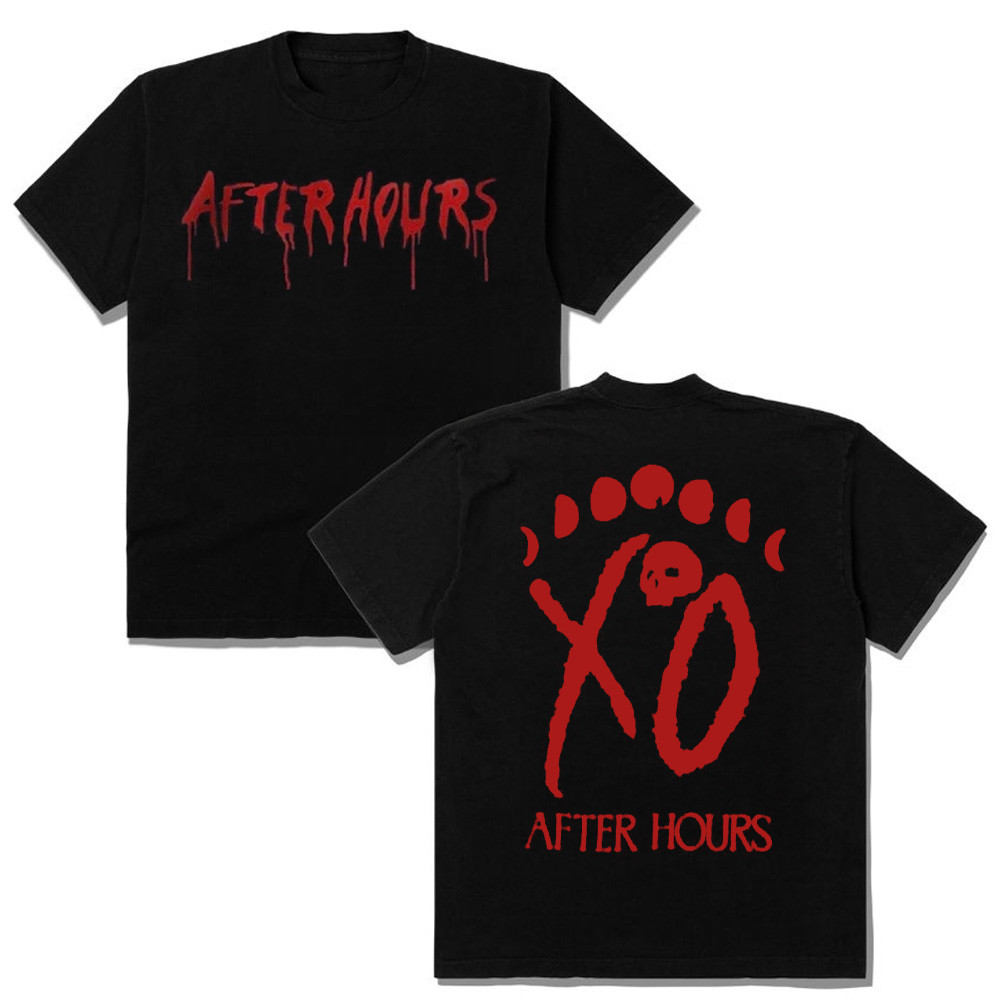 The Weeknd After Hours Til Dawn Tour Merch Shirt The Weeknd XO Logo Moon Phase Tee Gifts-1