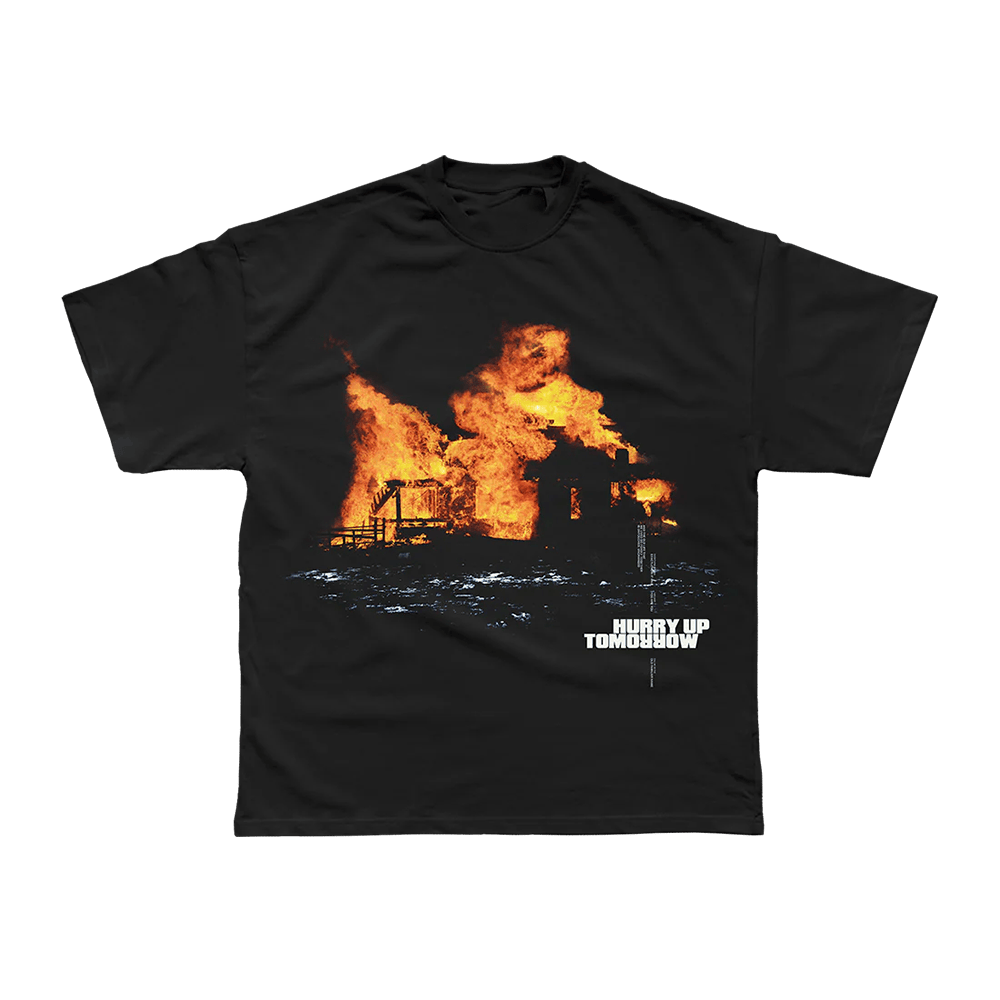 The Weeknd Merch Xo Store Hurry Up Tomorrow Flame T-Shirt Father's Day Gifts Gifts For Besties-1