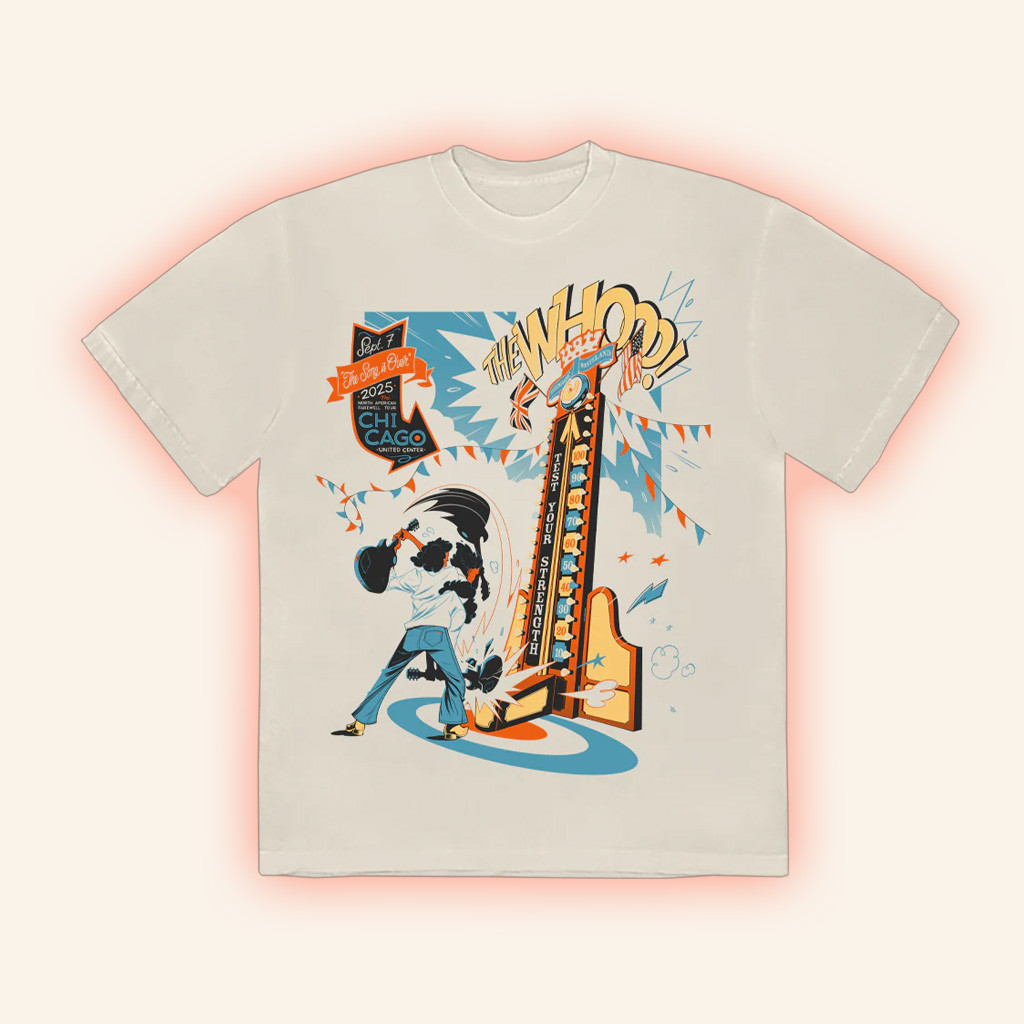 The Who Merch Chicago Il 2025 T-Shirt Gifts For Rock Band Fans-1