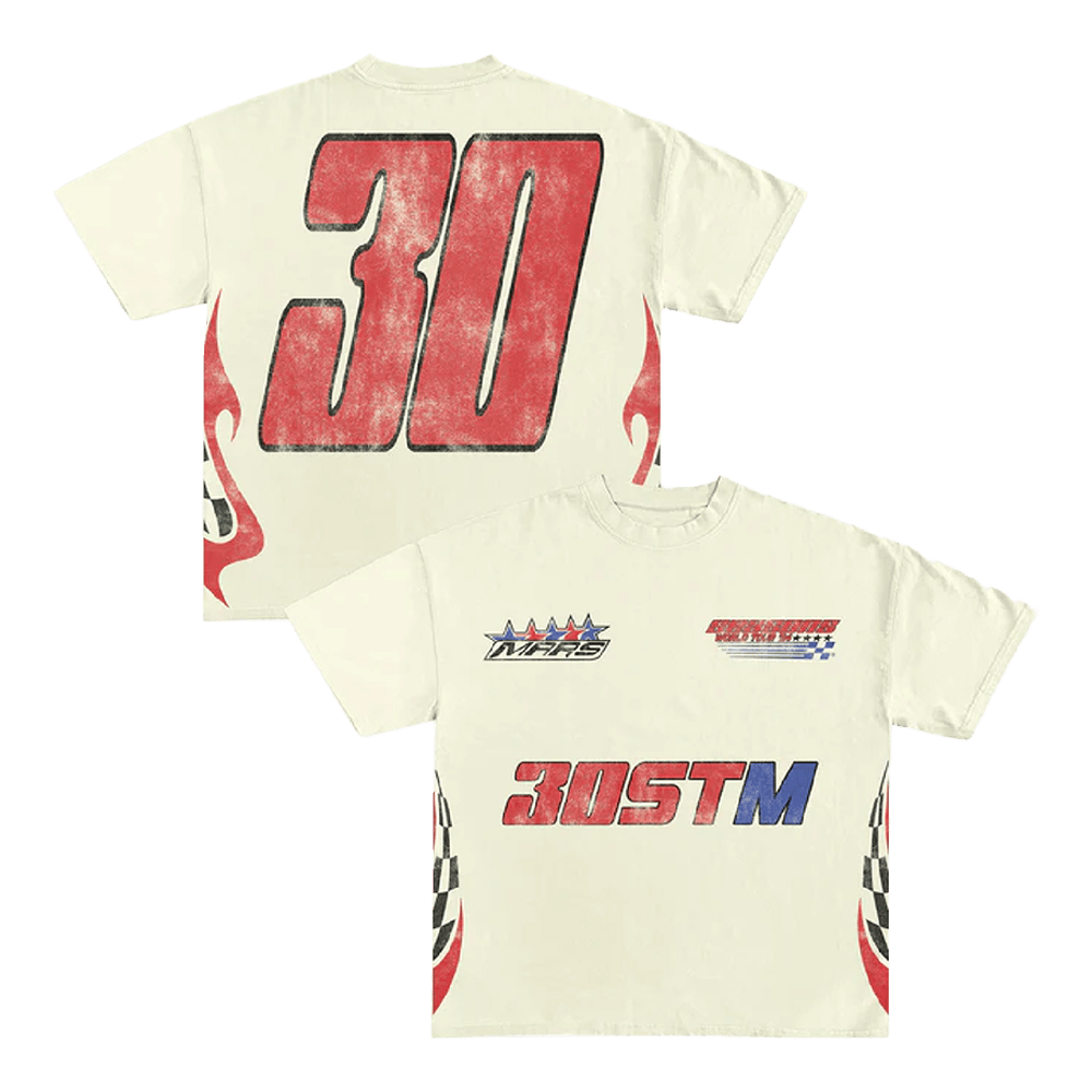 Thirty Seconds To Mars Merch 30stm Racer T-Shirt Dad Fathers Day Gifts Gifts For Friends-1