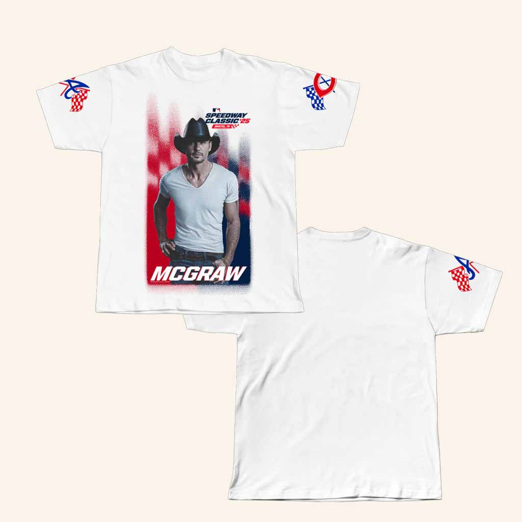 Tim Mcgraw Merch Mcgraw X MLB Speedway Shirt Gifts For Baseball Fans-1