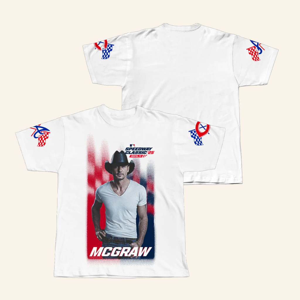 Tim Mcgraw Merch Mcgraw X MLB Speedway T-Shirt Gifts For Fans-1