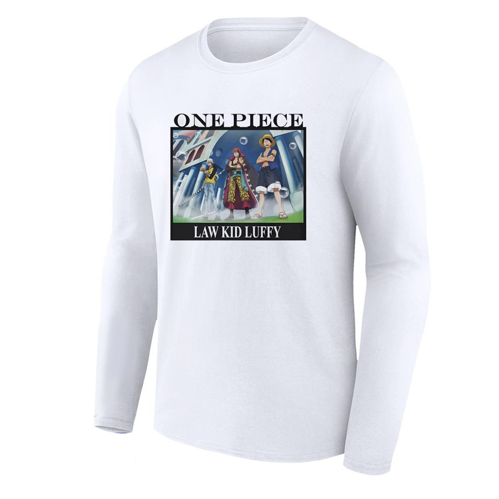 Tom Brady One Piece Long Sleeve Shirt Law Kid Luffy Best Gifts For One Piece Fans-1