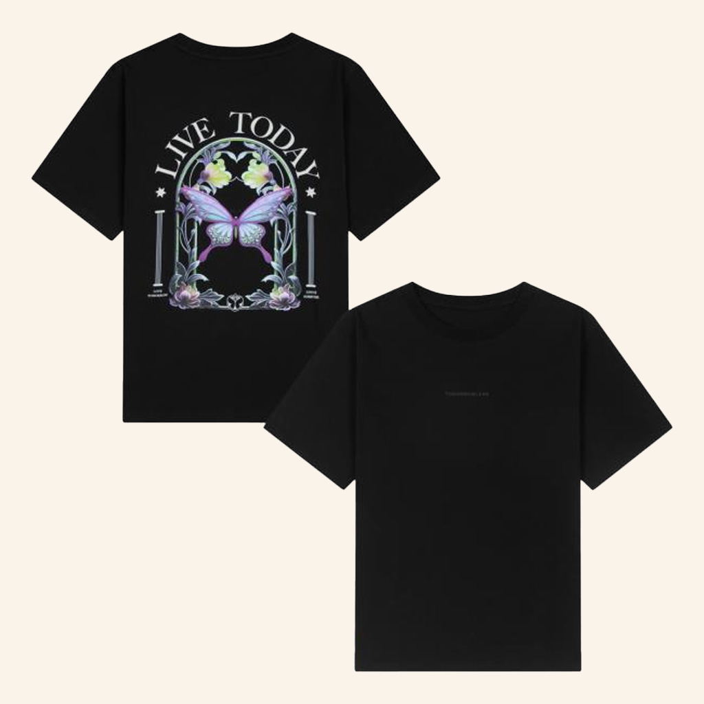 Tomorrowland Merch Butterfly Live Today T-Shirt Black Gifts For Daughter-1