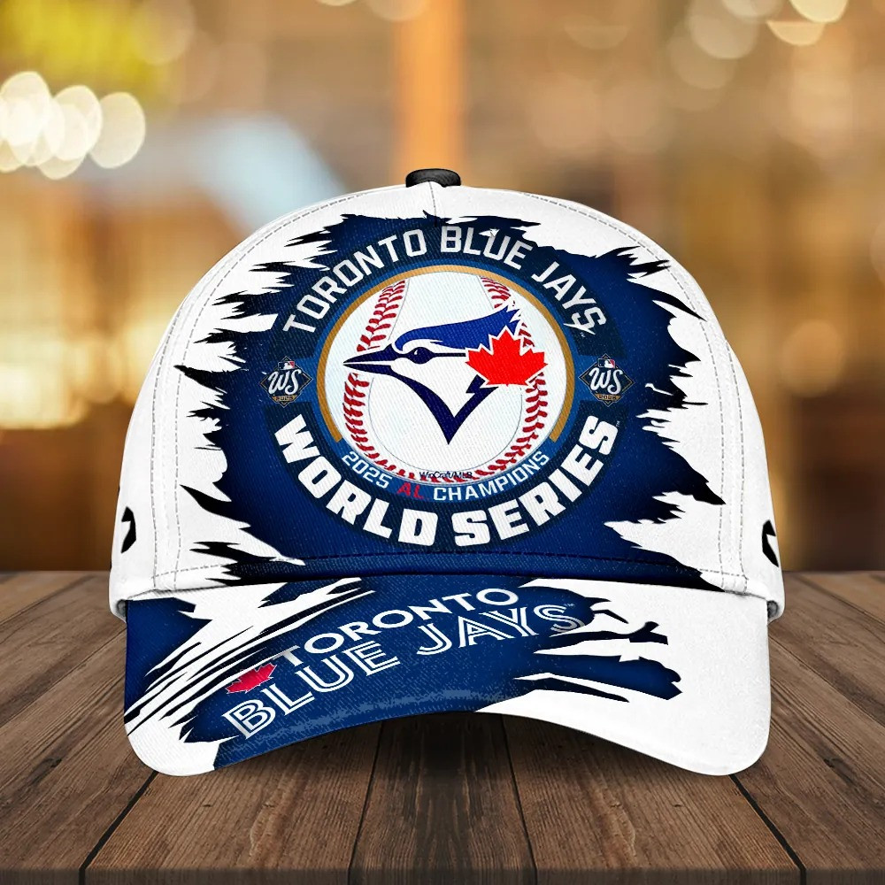 Toronto Blue Jays 2025 American League Champions Hat Jays Merch Christmas Gifts For Husband-1