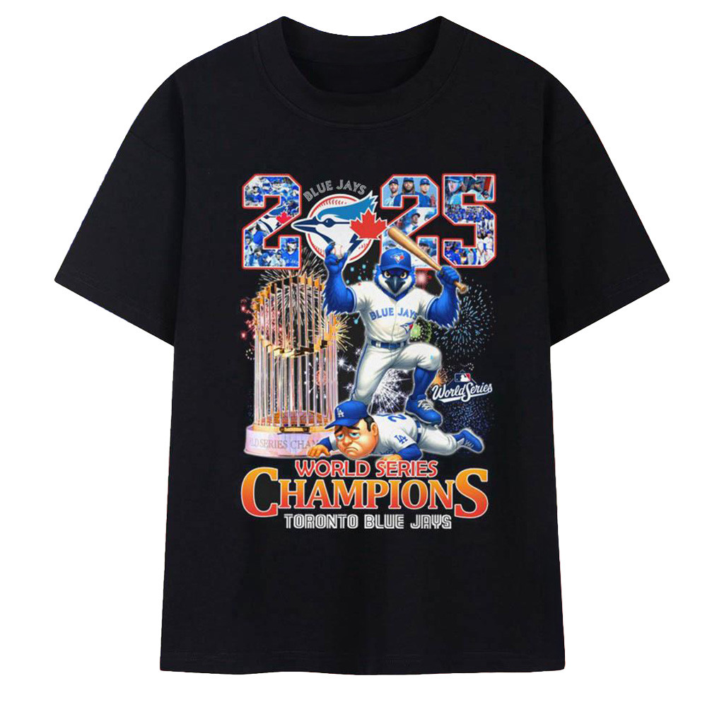 Toronto Blue Jays 2025 Baseball World Series Champions Mascot Vintage T-Shirt Jays Merch-1