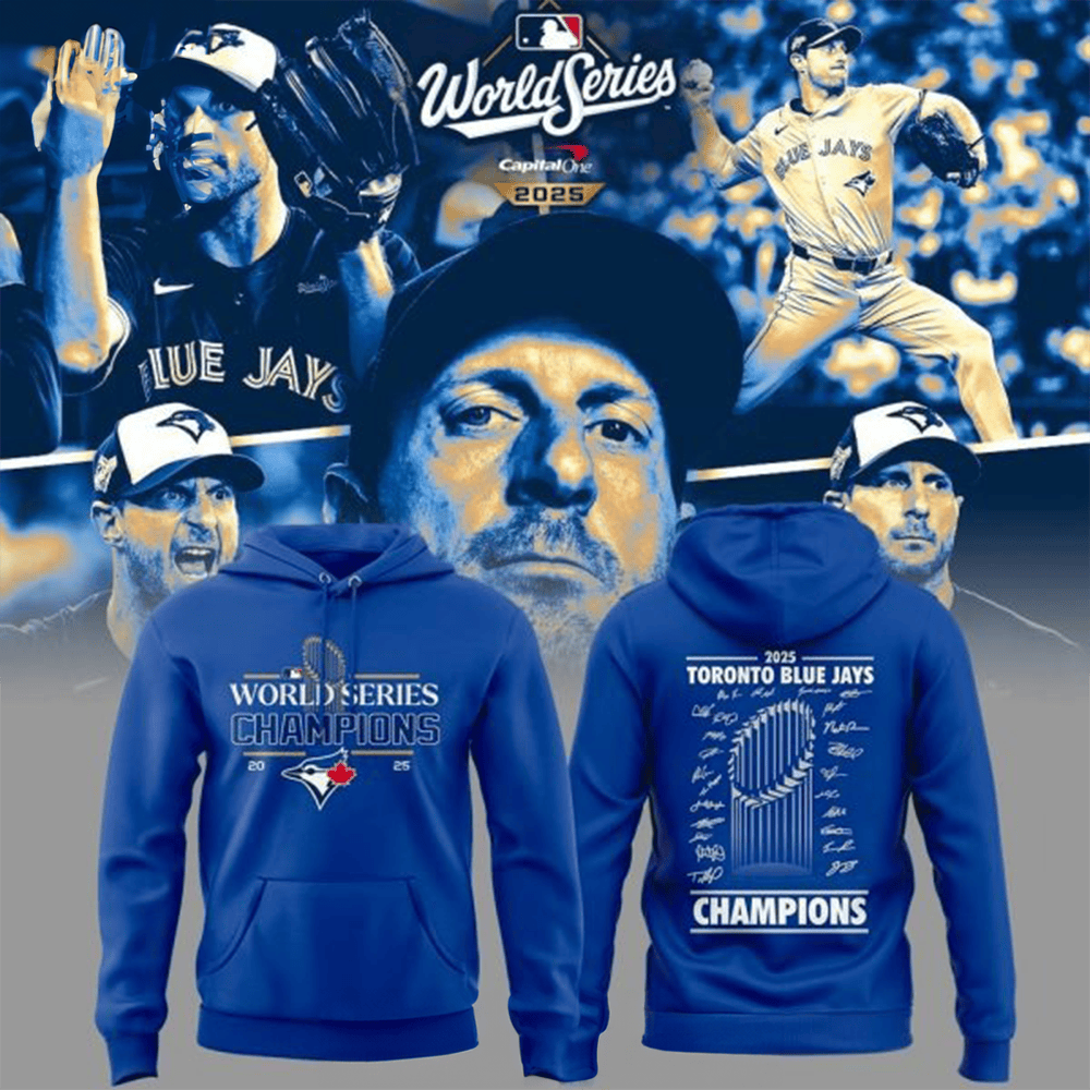 Toronto Blue Jays 2025 Champions Hoodie World Series Clothing Toronto Blue Jays Merch Gifts-1