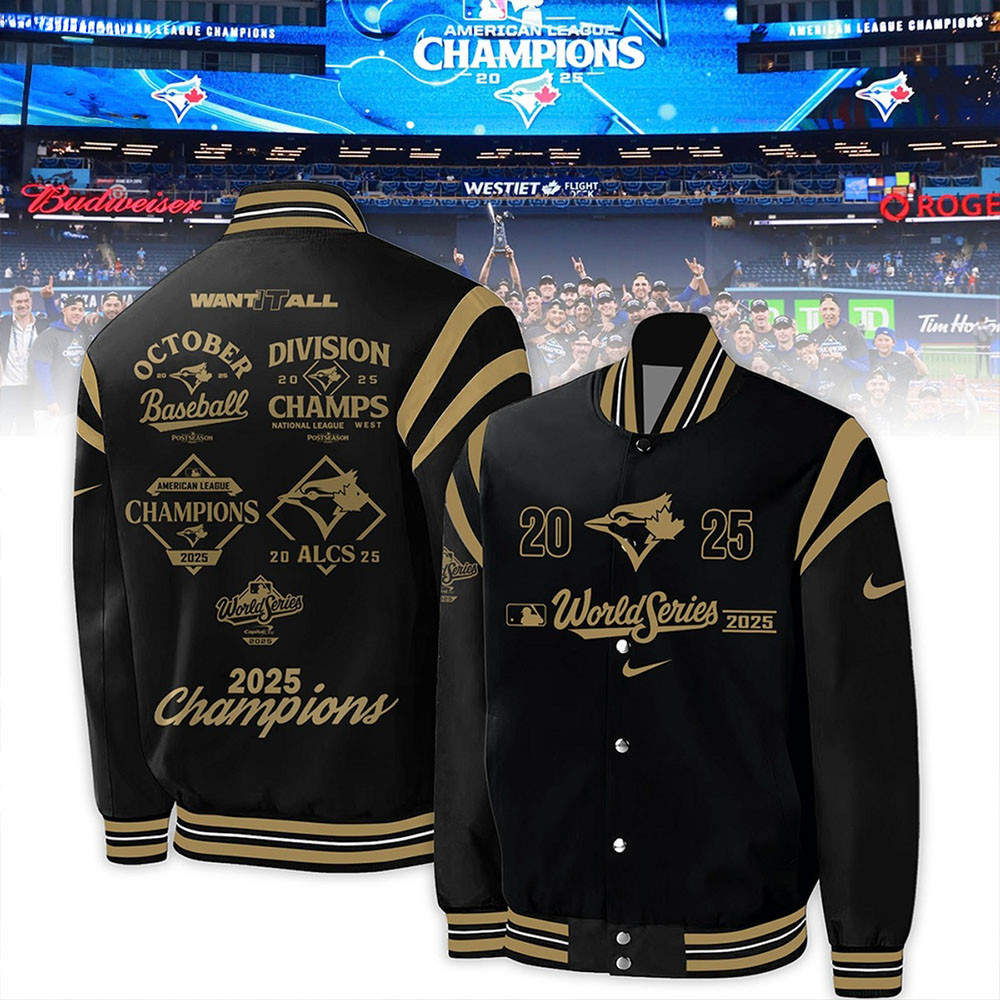 Toronto Blue Jays Baseball Jacket 2025 World Series Jacket Toronto Blue Jays Baseball Gift-1 Toronto Blue Jays Baseball Jacket 2025 World Series Jacket Toronto Blue Jays Baseball Gift-1