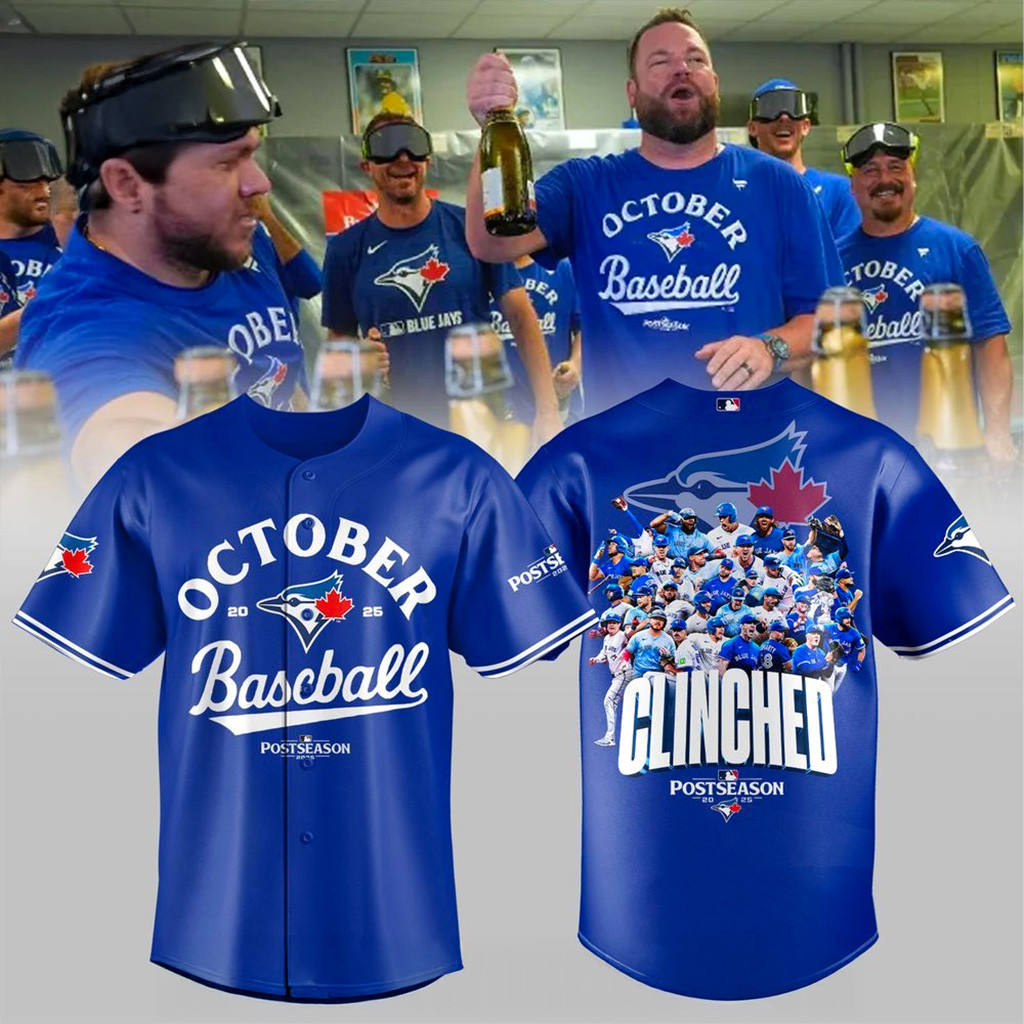 Toronto Blue Jays October 2025 Postseason Photo Jersey Jays Merch Gift For Father-1