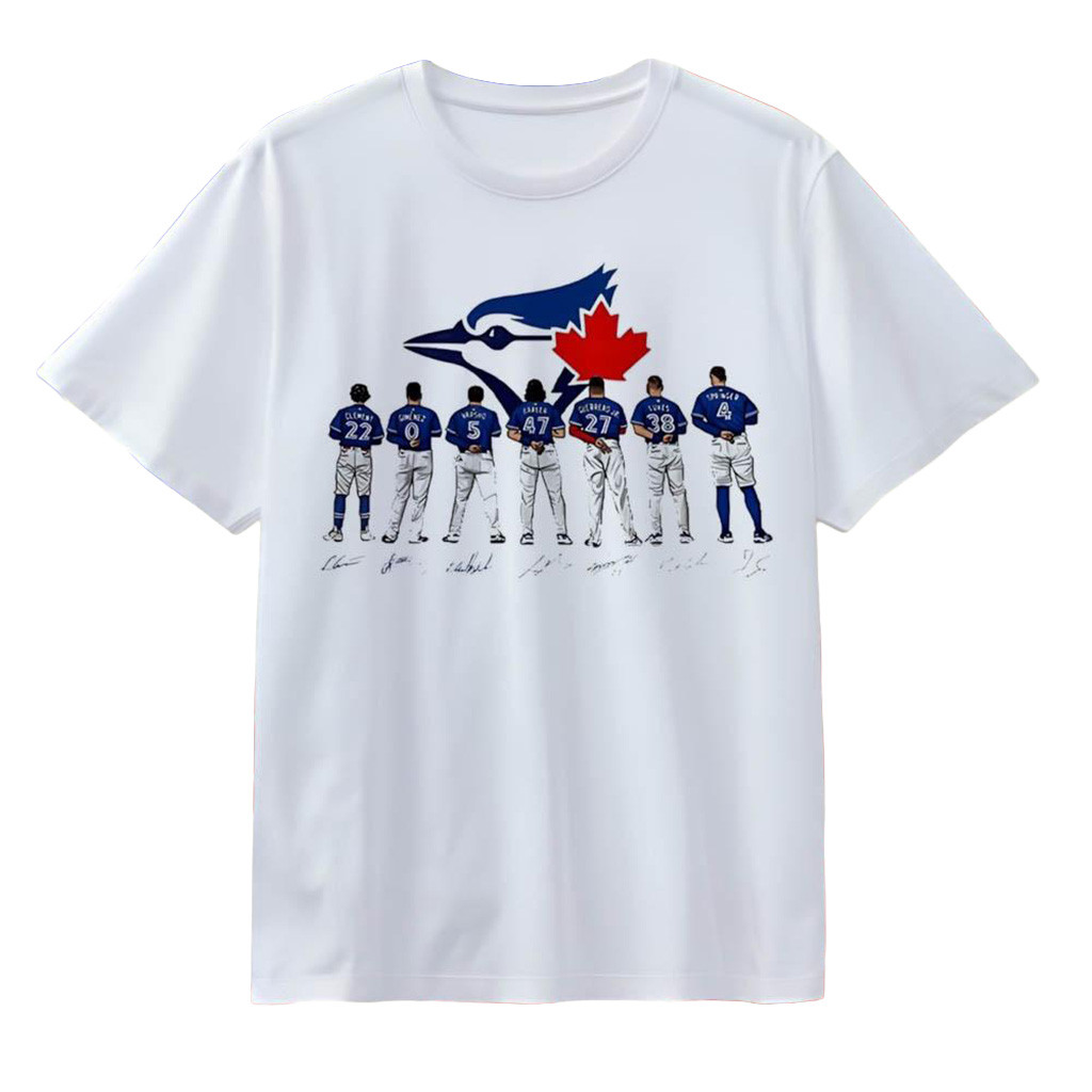Toronto Blue Jays Players Lineup 2025 T-Shirt Jays Merch Best Gifts For Baseball Lovers-1