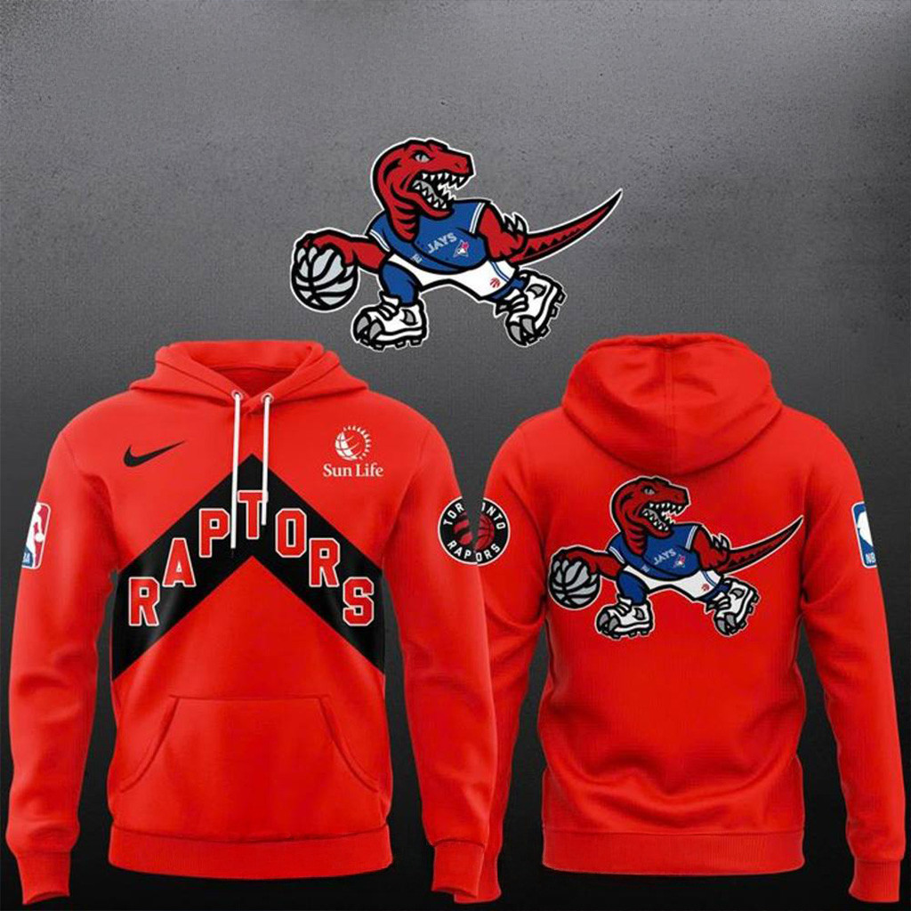 Toronto Raptors World Series Toronto Blue Jays Hoodie Fan Merch Christmas Gift Ideas For Dad-1