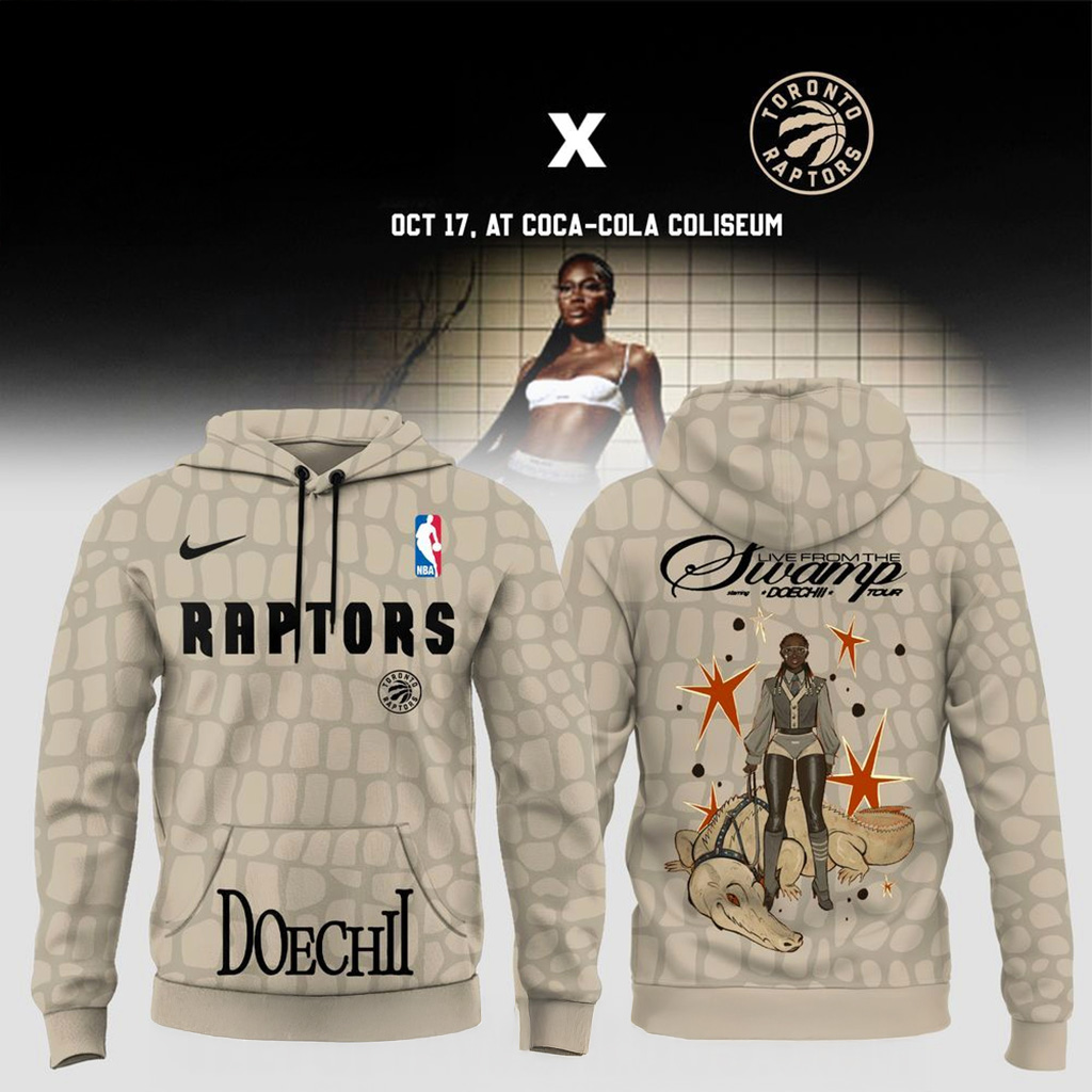 Toronto Raptors X Doechii Live From The Swamp Tour 2025 Hoodie Toronto Raptors Merch-1
