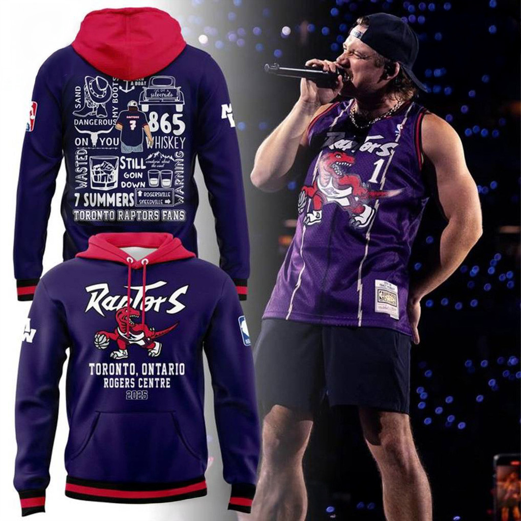 Toronto Raptors x Morgan Wallen Special Hoodie Raptors Merch Christmas Presents For Him-1