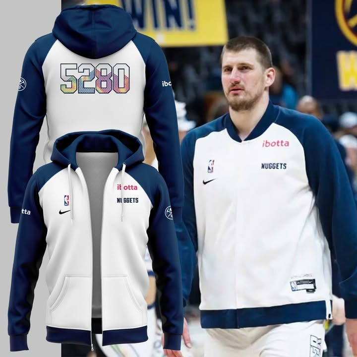 Training 5280 Denver Nuggets Zip Hoodie NBA Denver Nuggets Merch Gifts For Fans-1
