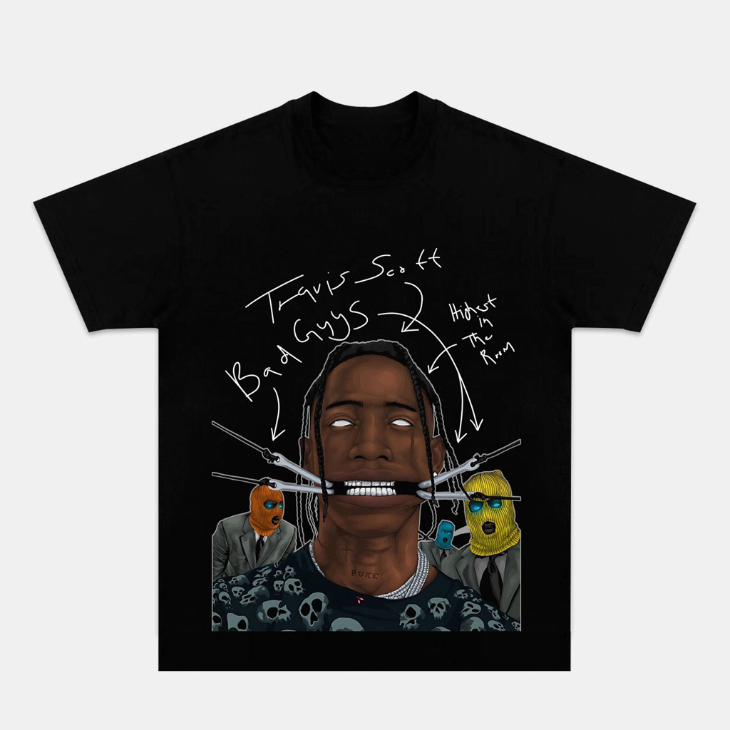 Travis Scott 11 7 Graphic T-Shirt Black Travis Scott Merch Christmas Gifts For Friends-1