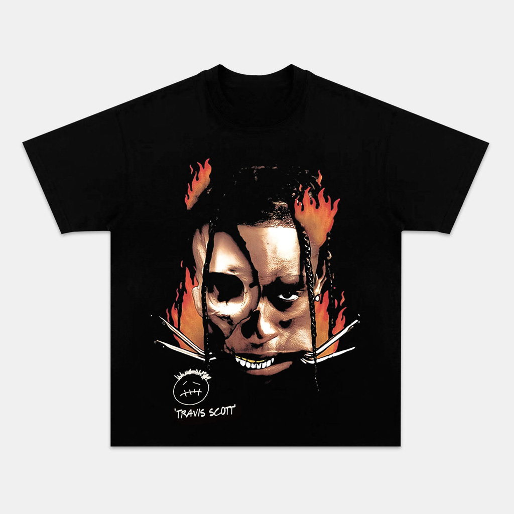 Travis Scott 2024 Graphic T-Shirt Travis Scott Merch For Fan Christmas Gifts For Friends-1